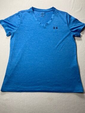 Under Armour Electric Blue V-Neck Performance Tee